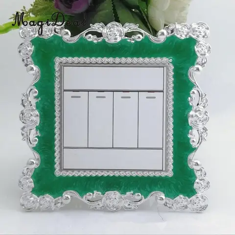 Floral Switch Cover Square Shaped Switch Wall Light Socket Stickers bedroom Living Room Art Decor