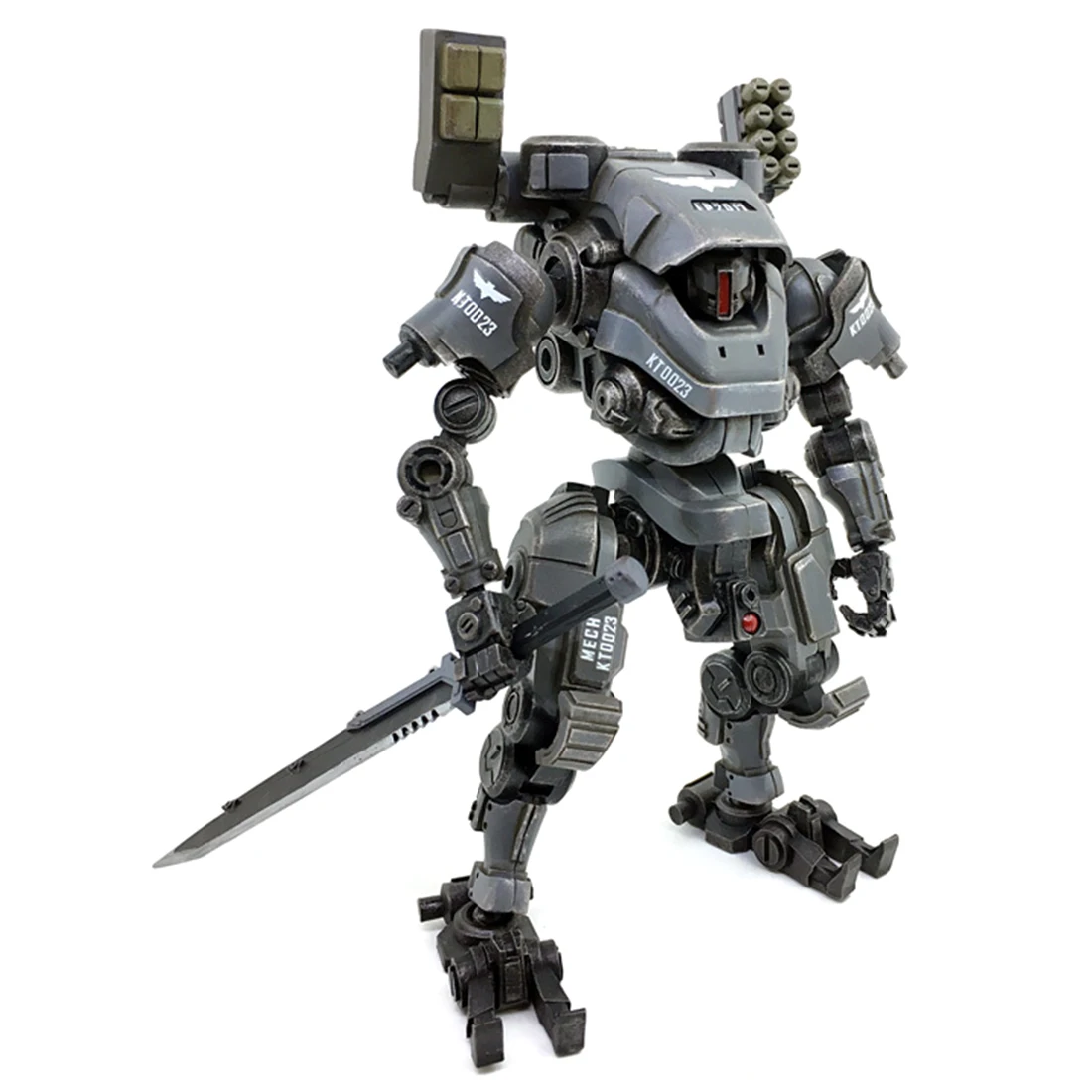 

16cm 1:27 Assault Mecha Model Tiekui DIY Removable Handwork Mecha Model with High Degree of Reduction(Height:16cm) - Metal Grey