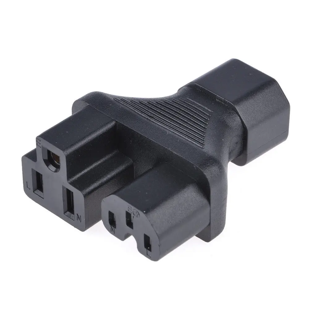 SHGO-IEC320 C14 to C15 Nema 5-15R USA Female PDU UPS Splitter Power Adapter | Обустройство дома