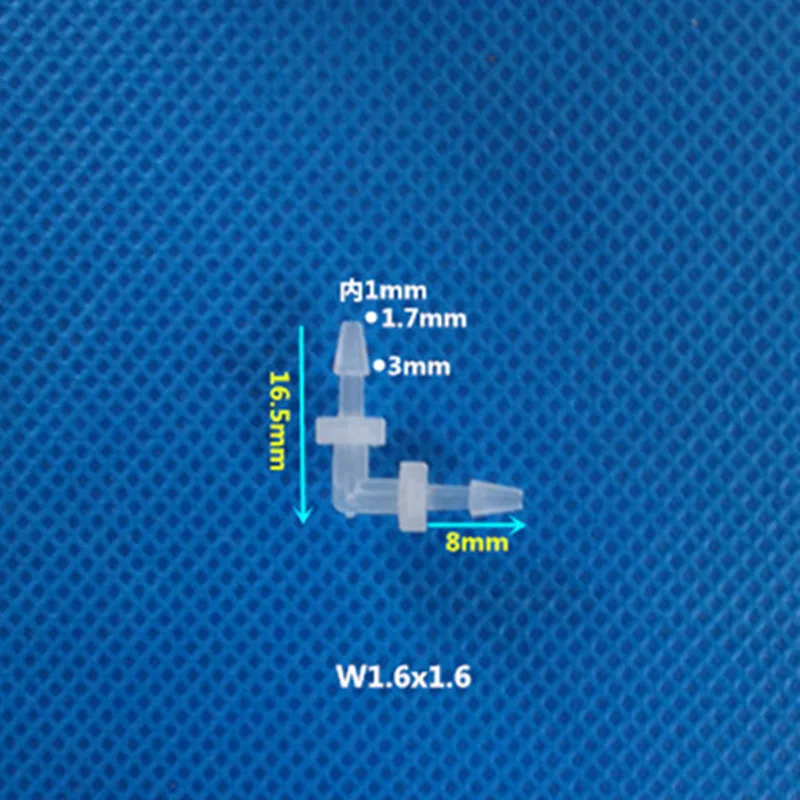 3 шт. прямоугольный пластиковый Соединительный пластиковый L шлангов L Тип пагода Шланговое соединение - Цвет: 1.6mm