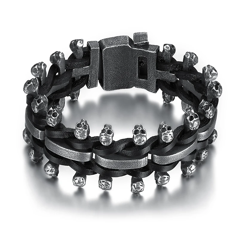 22MM Big Heavy Stainless Steel Biker Bracelet Men Bicycle Motorcycle