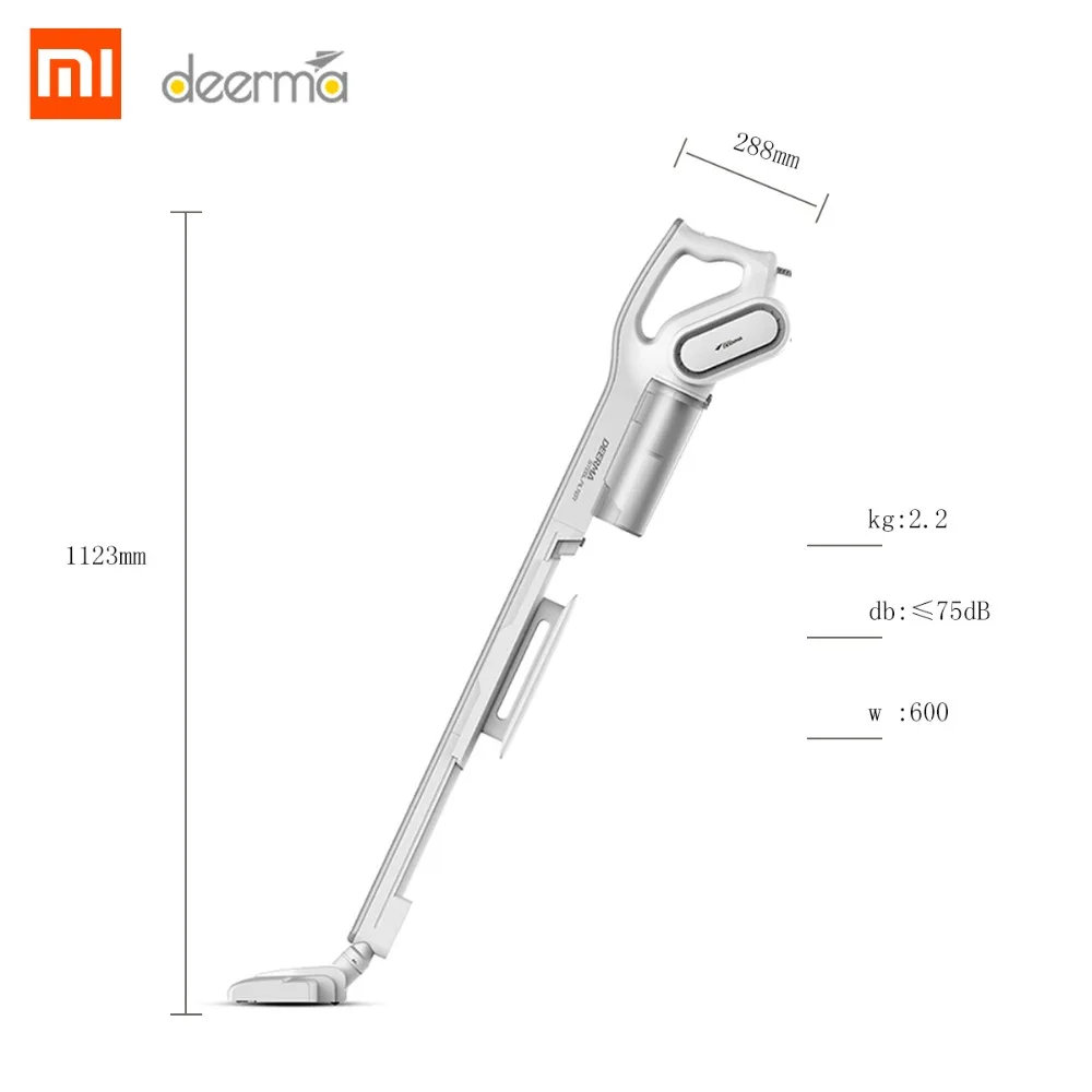 Xiaomi Deerma Dx700 2 в 1 вертикальный ручной пылесос с большой емкостью пылесборник