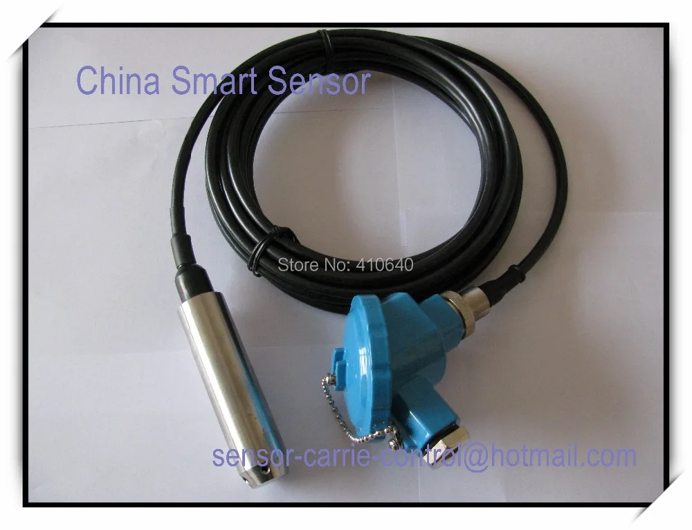 4 20mA Throw-in Type Level Transmitter Level Transducer Level Sensor 0-5mH2O/50kPa 5 Meters Cable