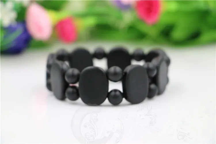 

High Quality Black Sinbin bian stone Bianchi stone Carve Natural Black Stone Bracelets Balck Jade For Men and Women jade jewelry