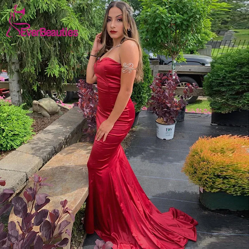 

Abiye Gece Elbisesi Sweetheart Evening Dress Long Mermaid Prom Party Dresses Robe De Soiree Abendkleider 2019