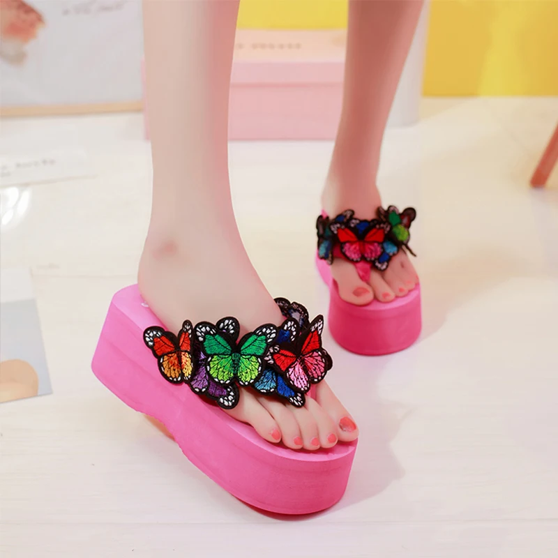 Женские шлепанцы Terlik Chanclas модные на платформе с бантом|Вьетнамки| |