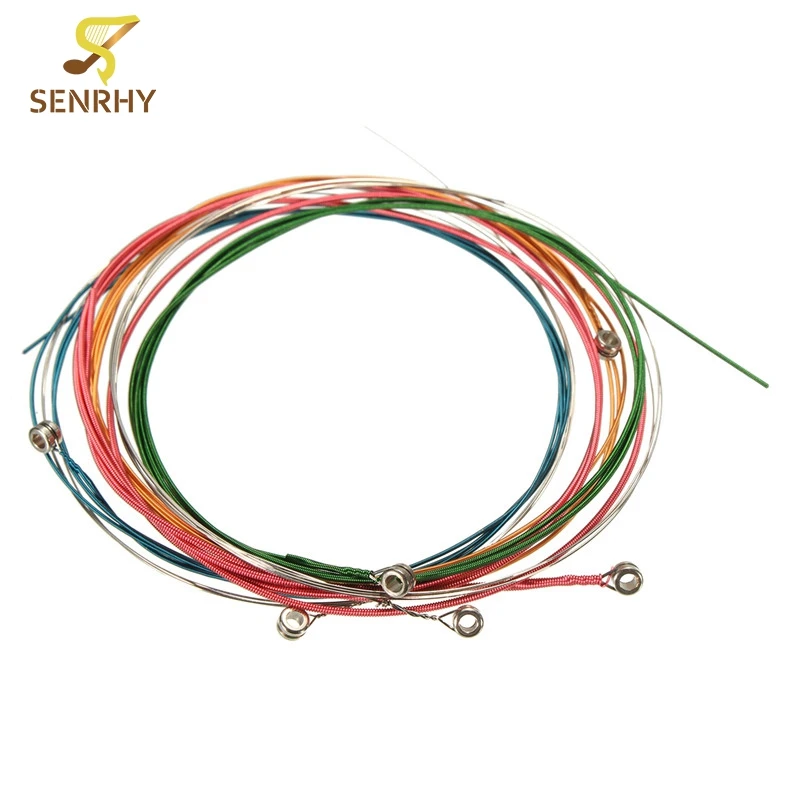 Buy 6Pcs New Set Rainbow Multi Color Acoustic Guitar