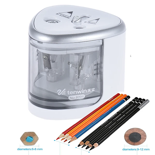 New Two Hole Sacapuntas Electric Pencil Sharpener Electronic Desktop New Two Hole Sacapuntas Electric Pencil Sharpener Electronic Desktop School Office Home Automatic