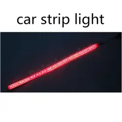 Новое поступление 2 шт. 12 В Вт автомобиль Янтарный 32LED Knight Rider гриль полосы света гибкий мягкий белый/синий/красный RGB 31 см