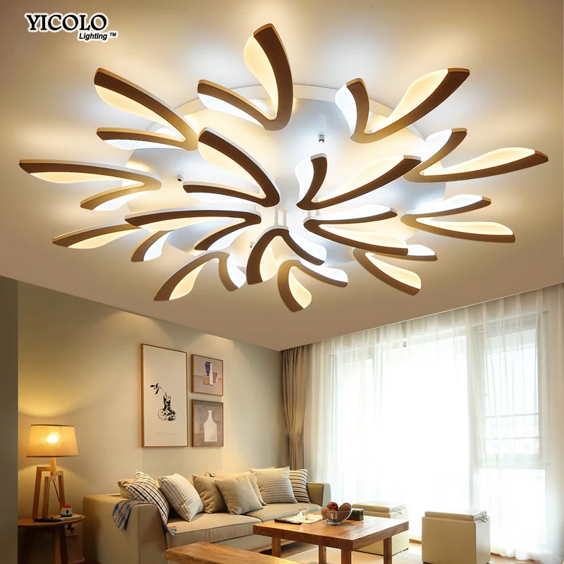 online Acrílico Modern led luzes de teto para sala de estar quarto sala de jantar lâmpada do teto para casa iluminação luminárias frete grátis