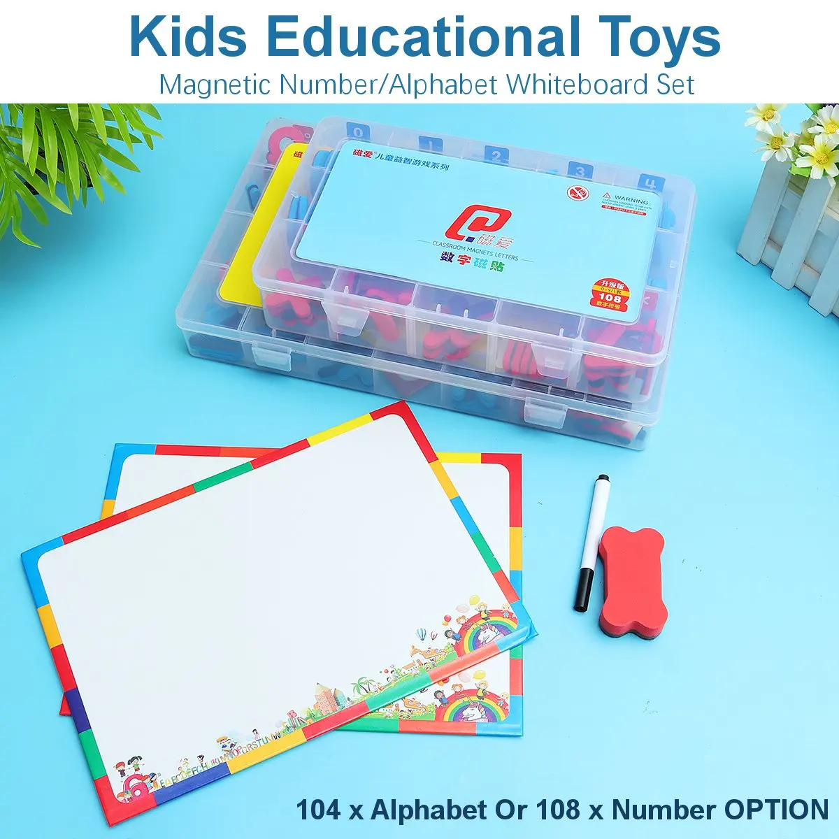 

Children Magnetic Metal Drawing Board Kids Drawing Pad Tablet Toys Number Uppercase Lowercase Alphabet Educational Writing Toys