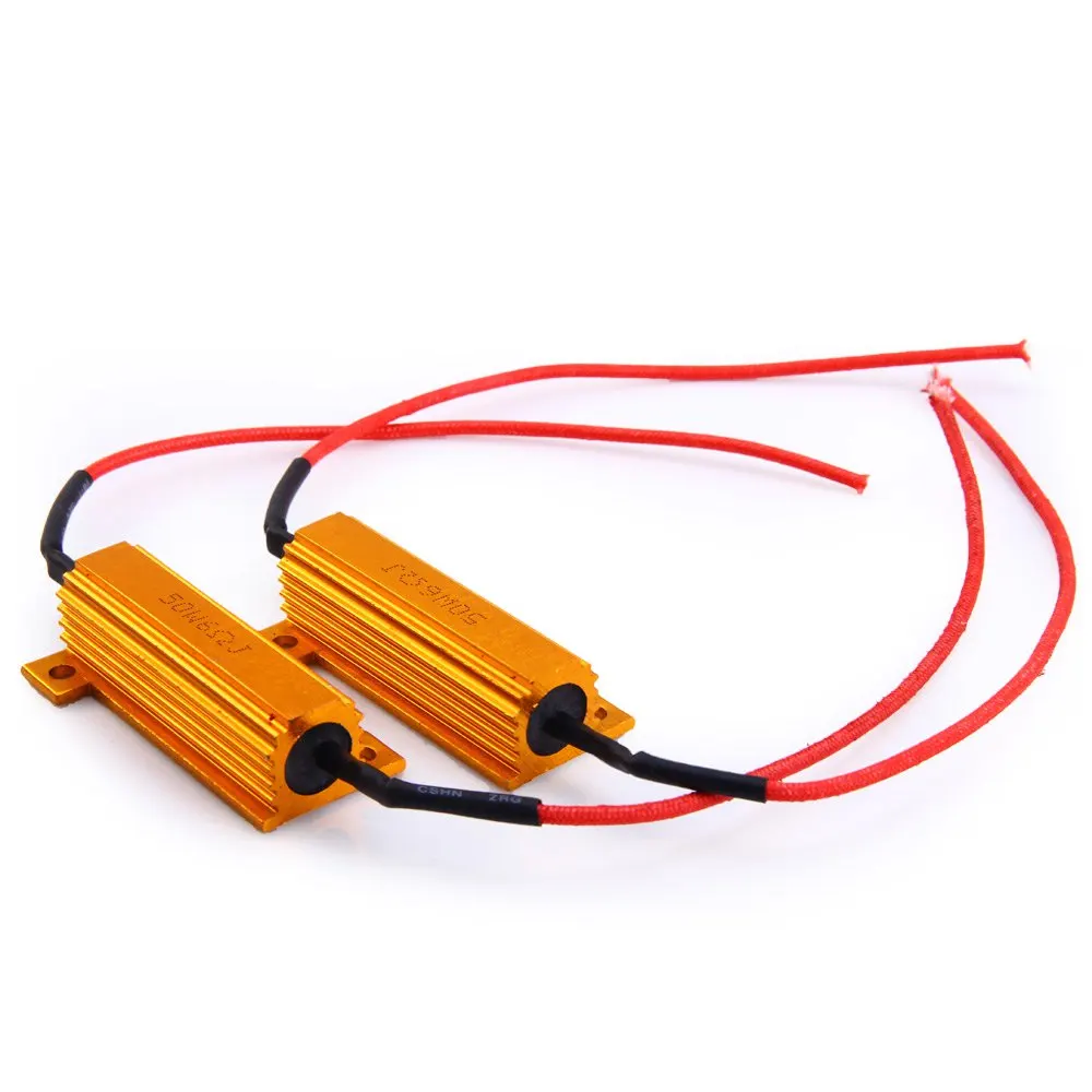 Buy 2Pcs/Set 50W Motorcycle LED Control Load Resistor