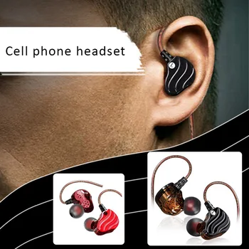 

KISSCASE Wired Control Earphone Double Unit Drive Stereo Bass Subwoofer Earbuds For Samsung Xiaomi Music Sport Gaming Earphones