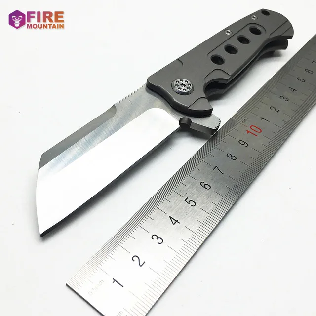 Survival Hunting Folding Custom Knife D2 Blade Titanium Handle Tactical Camping Combat EDC Key Chain Knives Pocket Multi Tools |