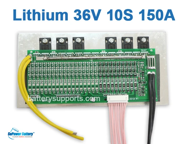 

SuPower 10S 36V 37V 42V 150A Li-ion Lithium LiPo Battery BMS Management System Balance PCB IC Chip Protection Circuit Board