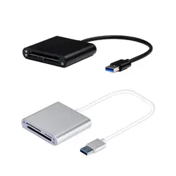 USB 3,0 TF высокоскоростной кард-ридер для Leptop PC USB Hub type Micro-USB Mini алюминиевый сплав корпус кардридер Прямая доставка