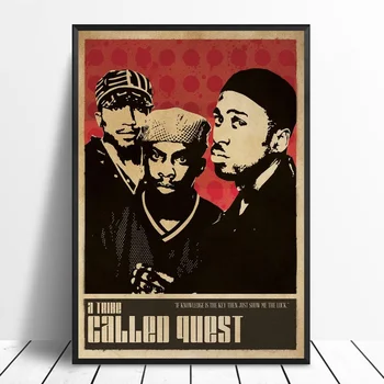 

A Tribe Called Quest Music Singer Poster Hip Hop Rap Music Band Star Poster Wall Art Painting Room Home Decor Canvas Print