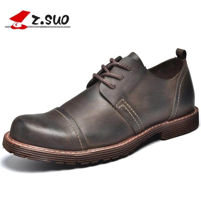 

2017 New Arrival Genuine Leather Men Shoes Fashion Casual Shoes For Men Spring Tide Casual Shoes Men Tie British Male Tide