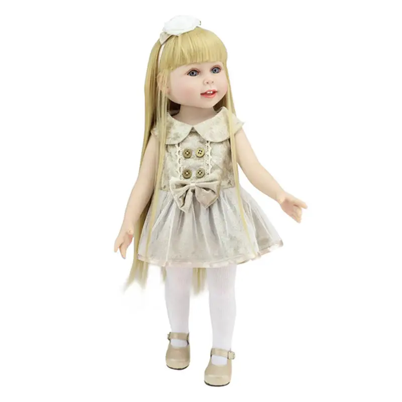 WINCO 45 см ручной работы полный корпус Винил Reborn американские куклы реалистичные силиконовые куклы для маленьких девочек игрушки для детей Рождественский подарок