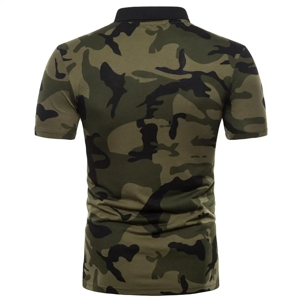 Камуфляжная Мужская рубашка поло с коротким рукавом рубашка поло мужская одежда топы футболки армейский зеленый кофе