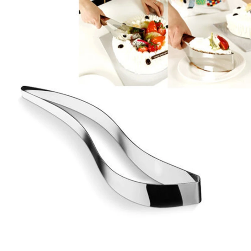 

1pc Cake Slicer Server Stainless Steel Cake Cutter Slicer Tool Bread Butter Baking Pie Bake Tools Slicer Cutter F0533
