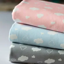 100x190 см облачная детская мягкая хлопковая эластичность вязанная хлопковая ткань для шитья жира одеяло ing Лоскутная Пижама "сделай сам" нижнее белье Одеяло