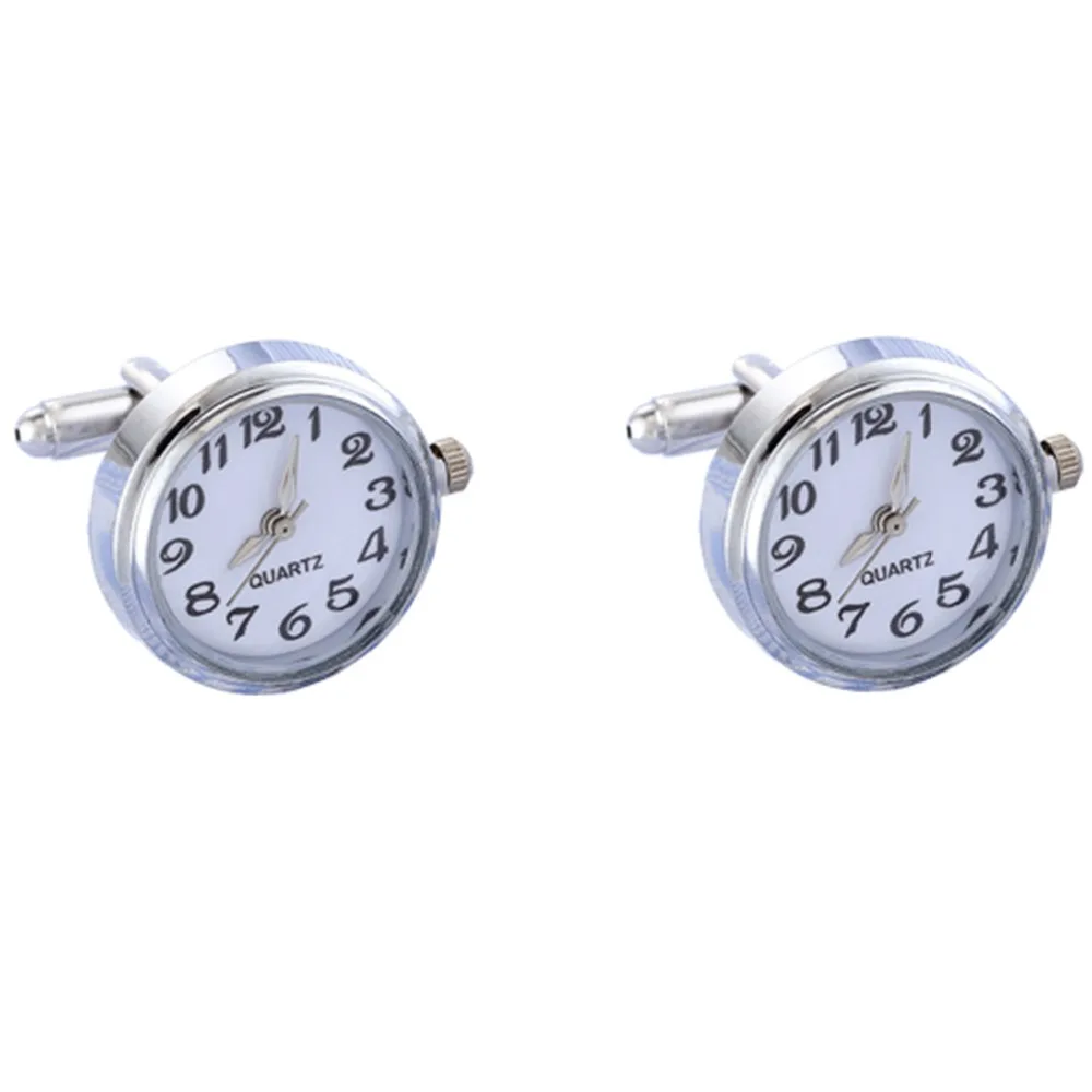 2018 Stainless Steel Watch Cufflinks VAGULA Clock Cuff links With Battery Machine Core Mechanical Gemelos Drop Ship 328 | Украшения и