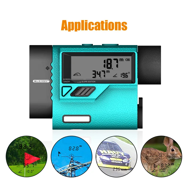 Mileseey PF3S Golf Laser Rangefinder Telescope 600m Laser Distance Meter Golf hunting Laser Range Finder with Flag-Lock, Speed Mileseey PF3S Golf Laser Rangefinder Telescope 600m Laser Distance Meter Golf hunting Laser Range Finder with Flag-Lock, Speed