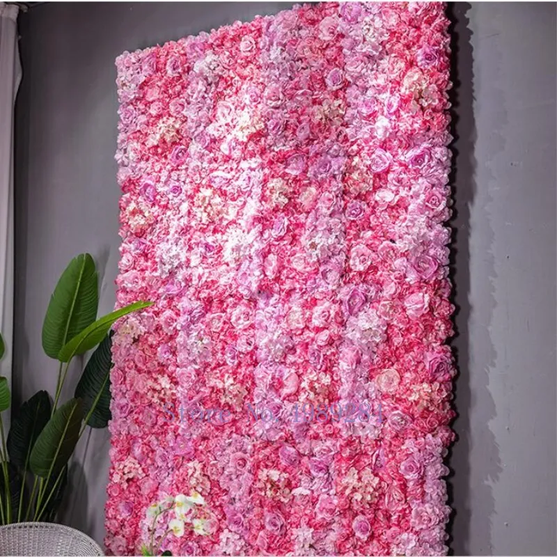 Высокое качество 40x60 см шелковые искусственные цветы розы свадебное украшение цветок стены Романтический для свадебного фона украшения
