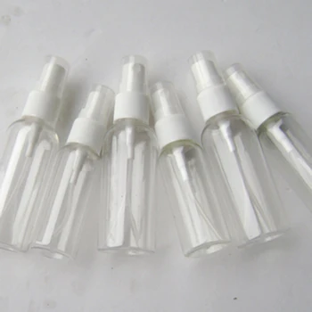 

50pcs Empty Bottle Clear Spray Bottles Plastic Travel Perfume Atomizer White Nozzle Refillable Cosmetic Container Packaging 50ml