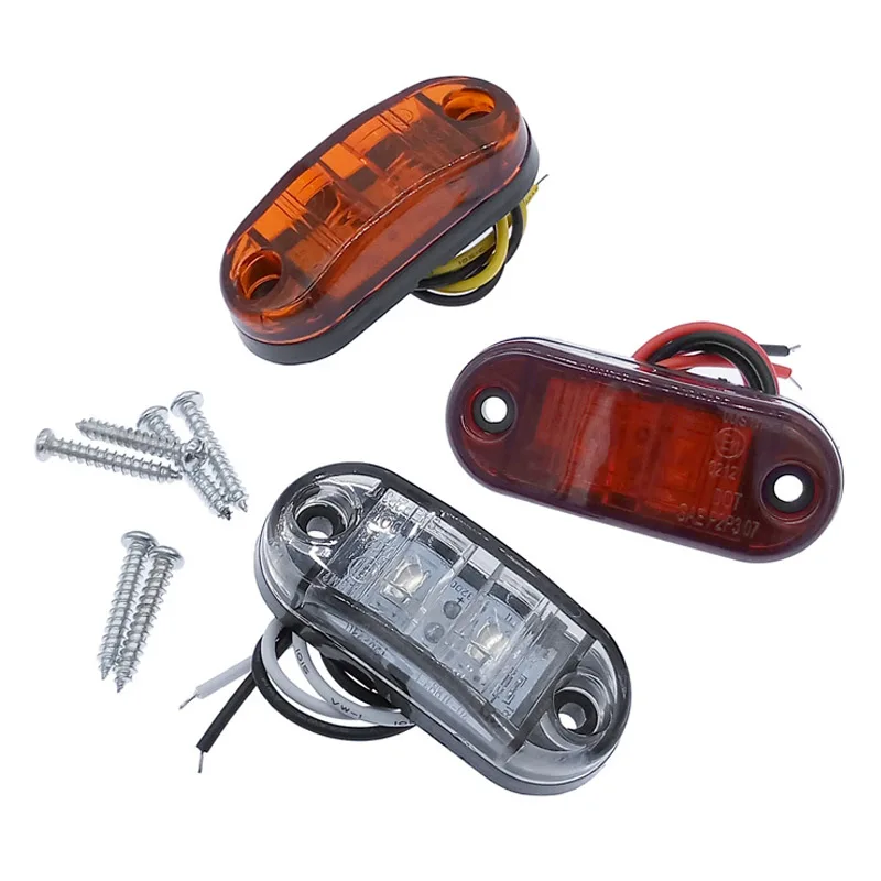 

Led Side Marker 10-30V LED Light For Cars Trucks Trailers Clearance Lamp lights For Trailer Boat Lorry Van White Red Yellow