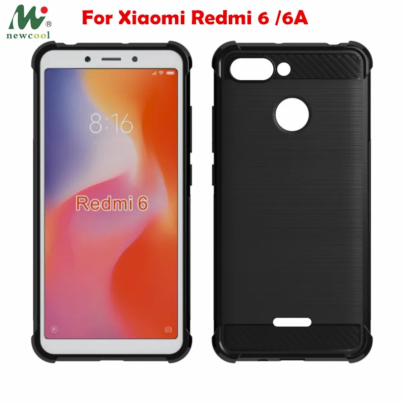cheap Redmi 6A Case Redmi 6 Soft tpu clear Carbon Fiber Case For Xiaomi Redmi 6A Global Version Redmi6A 6 A Redmi6 Shockproof Case