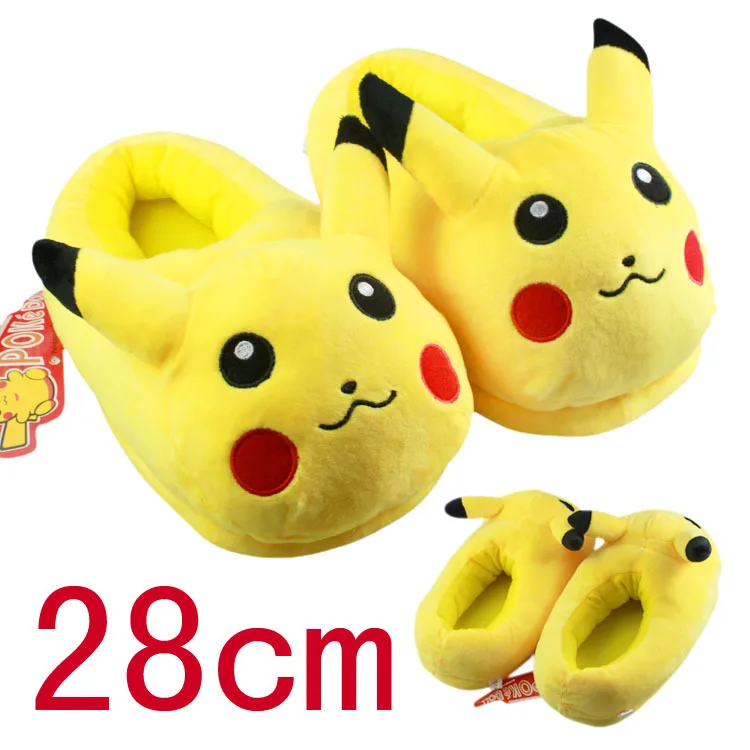 2016 Winter New Women and Men Shoes Fashion Casual Non slip Pokemon Slippers Pokemon Cotton Slippers