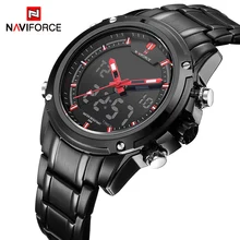 NAVIFORCE Элитный бренд Для мужчин спортивные армейские часы Для мужчин кварцевые аналоговые светодиодный часы мужской Водонепроницаемый часы relogio masculino