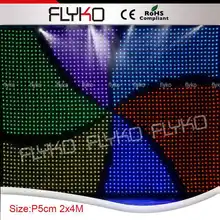 P50MM выставочный фон дисплей dmx led занавес для сцена, задний план, занавес