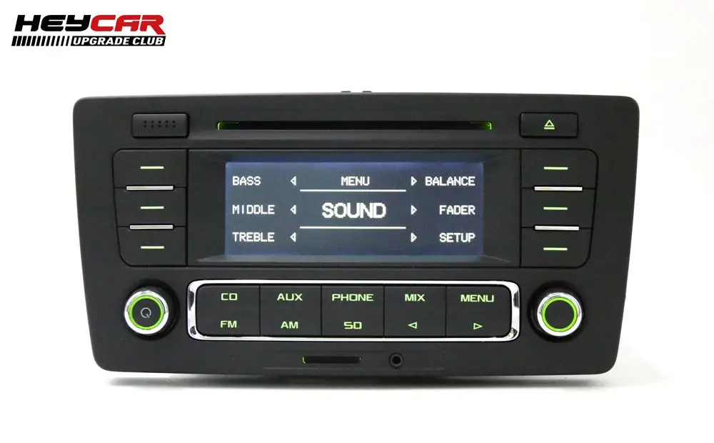 HEYCAR Радио Стерео RCN210 MP3 AUX CD плеер для Skoda PQ Octavia Yeti с Plag& Play установка провода