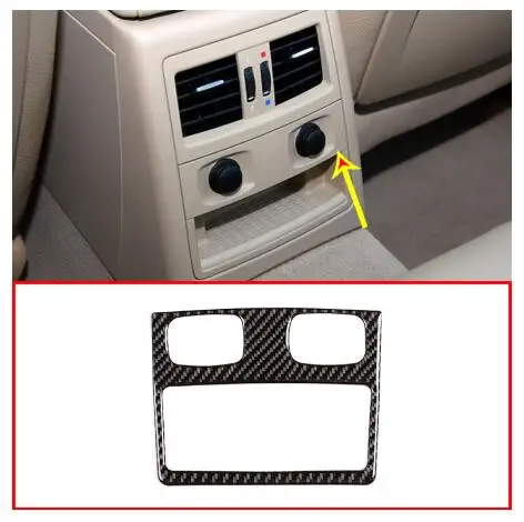 

Real Carbon Fiber Car Rear Air Conditioning Vent Frame Stickers For BMW 3 Series E90 2005-2012 Accessoires