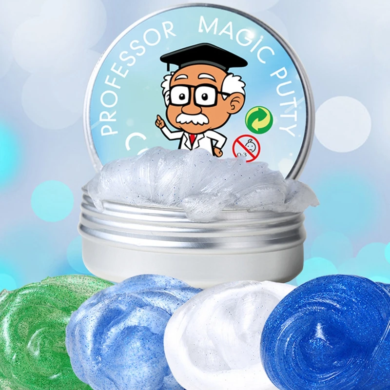 

Transparent Liquid Glass Putty Transparent Bounce Slime Toys Modeling Clay Plasticine DIY Craft Crystal Clay Toys For Children