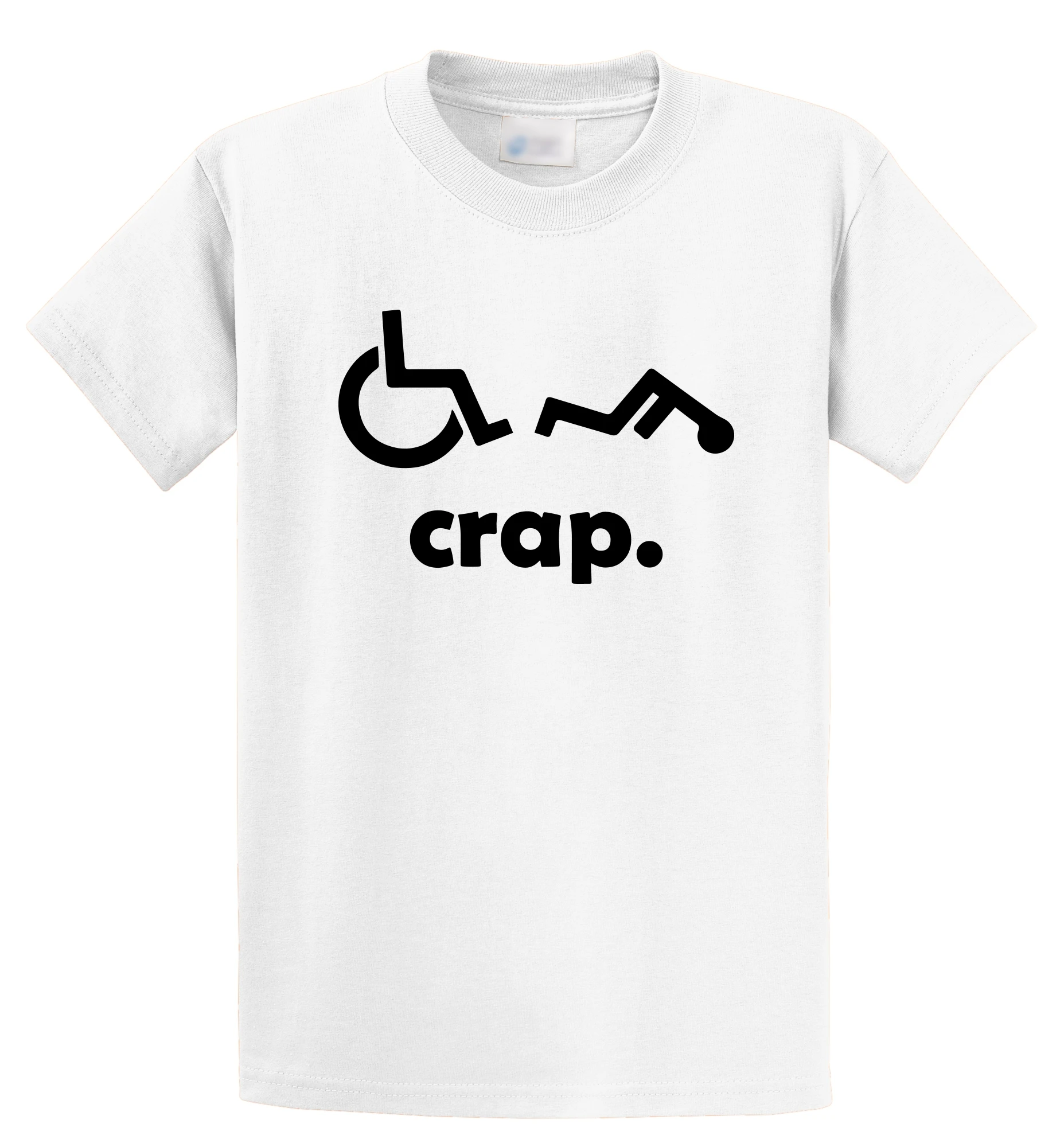 Summer Sleeves T Shirt Fashion O Neck Crap Handicap Funny font b Wheelchair b font font