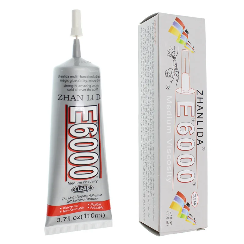 1pcs 110ml Jewelry Glue E6000 Transparent Super Adhesive Fabric