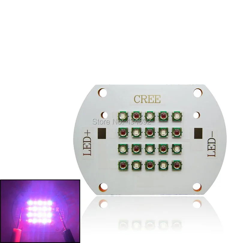 60 Вт Cree XP E XPE Завод Расти Светодиодные Лампы Свет 10 ШТ. Красный 620NM + Синий 470NM 24 28 В