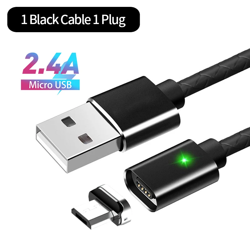 Магнитный кабель Micro USB MANTIS 3A для быстрой зарядки iPhone X XS type C, зарядное устройство USB C, магнитный кабель для телефона samsung Xiaomi - Цвет: 1M Black 1 Micro