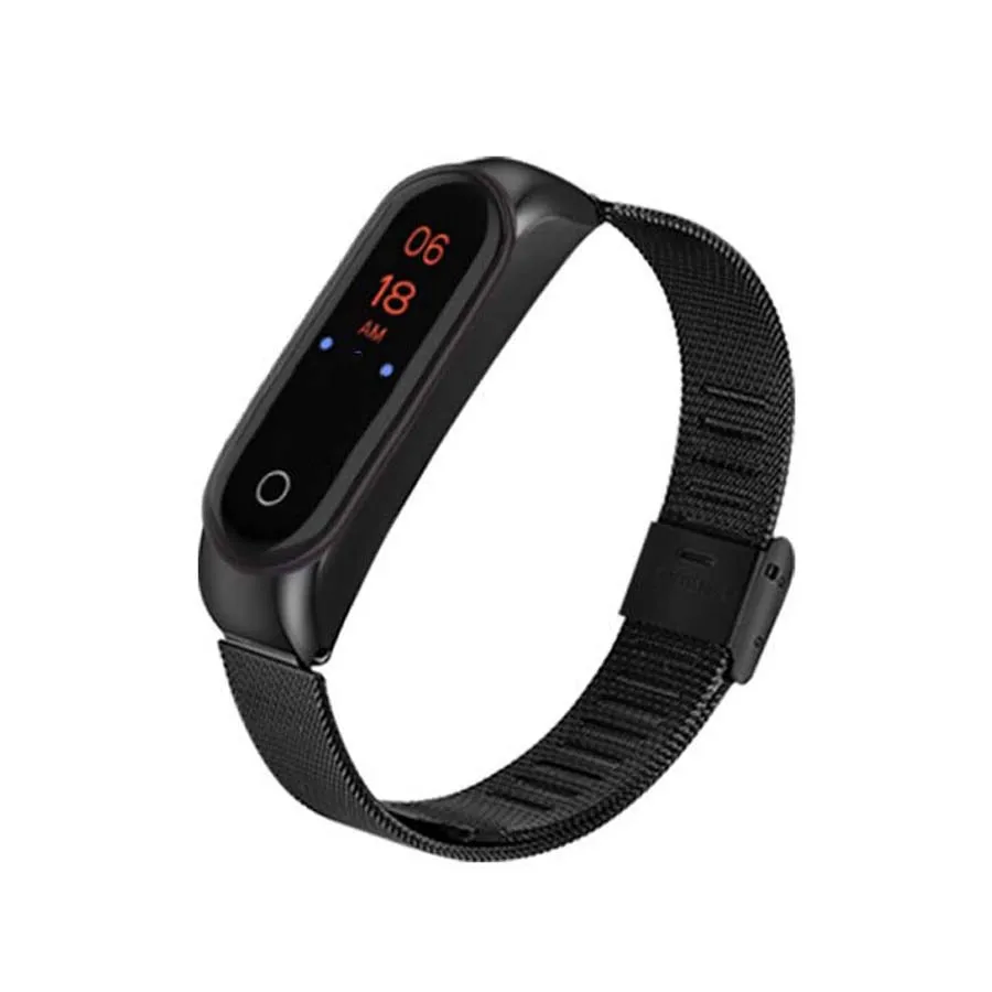 Для Mi Band 4 браслет для Xiaomi металлический ремешок на запястье из нержавеющей стали