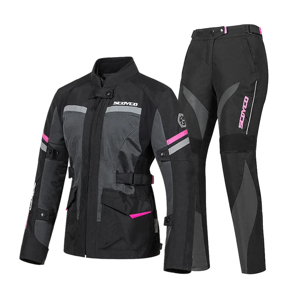 

Motorcycle Jacket Sets Women Motor Sets Pants Moto cross Night Reflection Motocross Jacket Moto Riding Protection for Summer