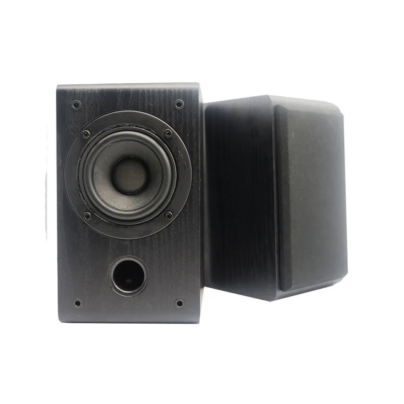 Mini Bookshelf Speakers 75w 2 Wooden Loudspeakers Audio Subwoofer