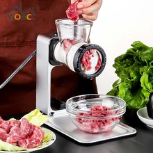 WOWCC Мясорубка ручная мясорубка свинина, говядина измельчитель арахисовых орехов колбасная машина с красной пластиковой пластиной плиты кухонные аксессуары