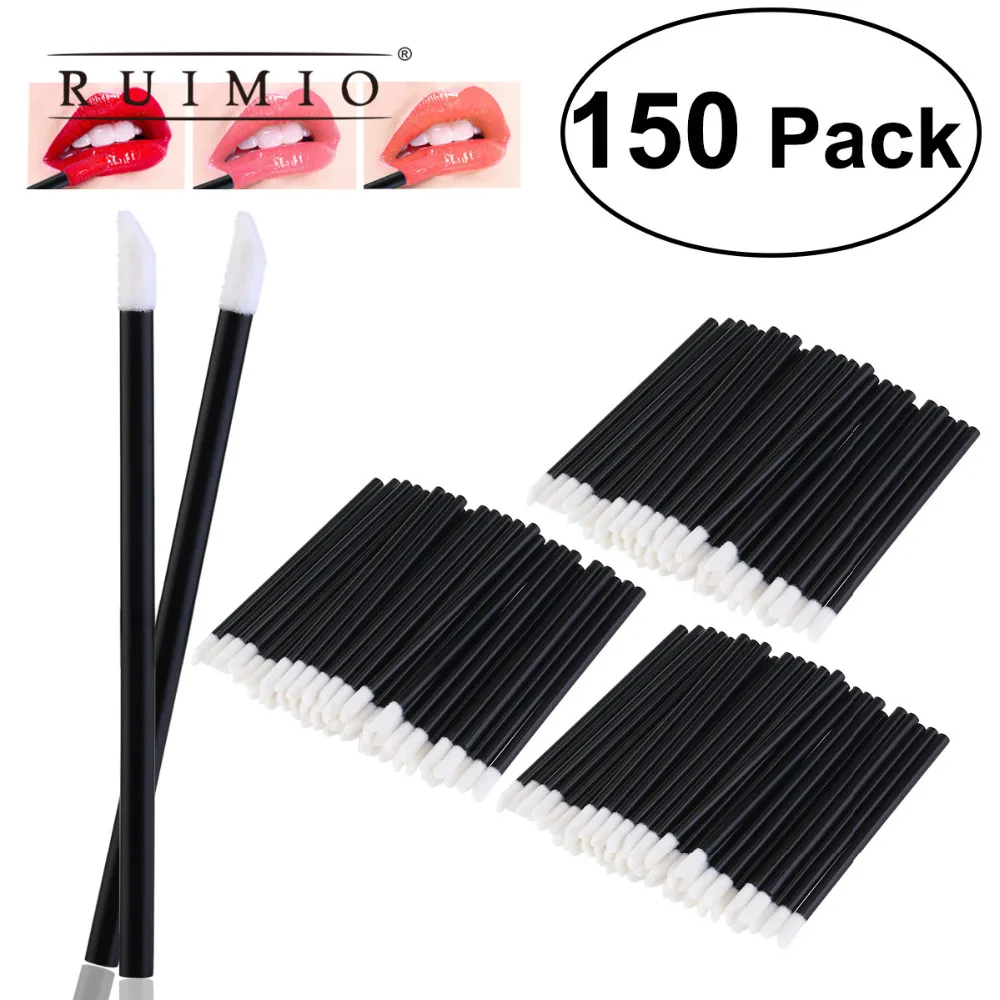 

150pcs Disposable Cosmetic Makeup Lip Brush Lipstick Lip Glossy Wands Applicator Eyeshadow Brushes Make Up Tools