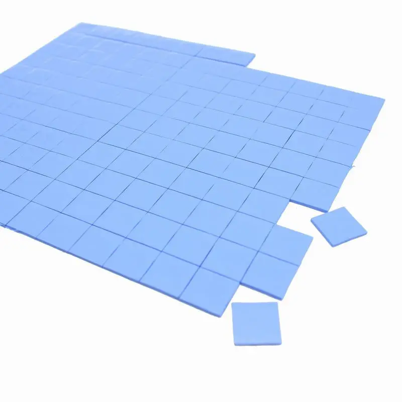 

2017 high quality 10mm*10mm*0.5mm 100 pcs Thermal GPU CPU Heatsink Cooling Conductive Silicone Pad