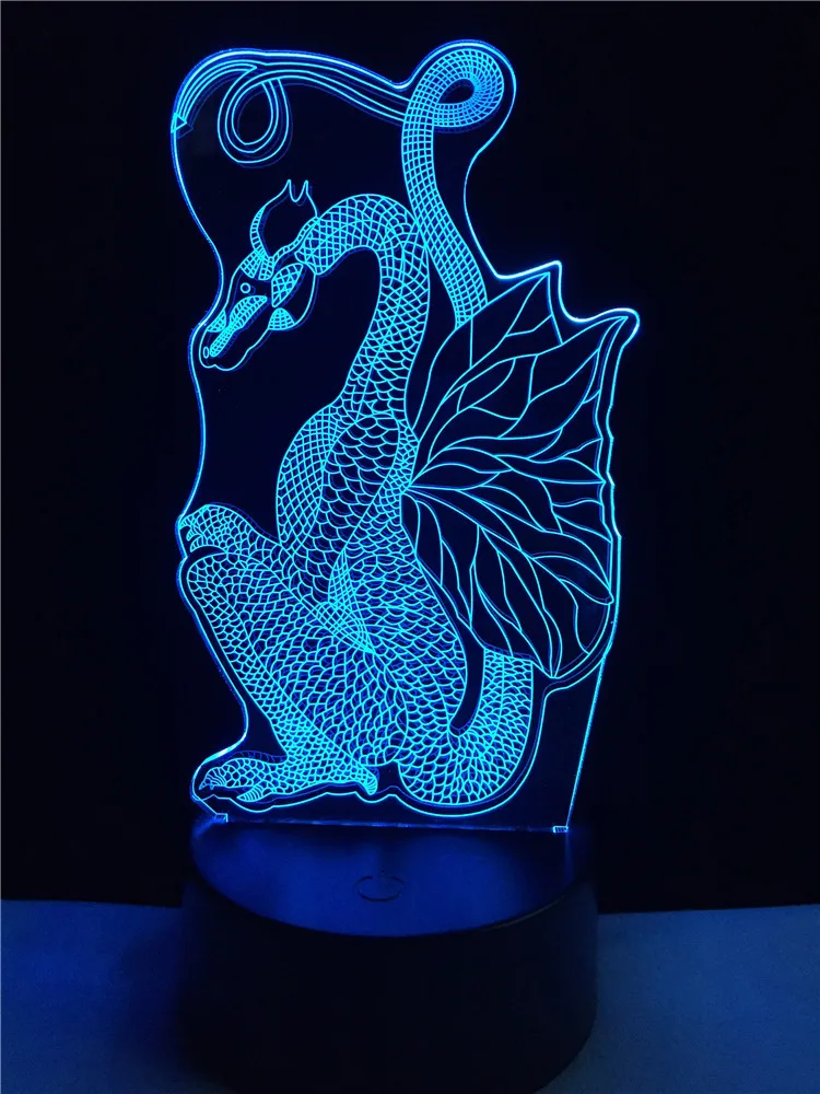 

GAOPIN Cute Cartoon Dinosaur Shaped 3D Lamplight LED USB Mood Night Light Multicolor Touch or Remote Luminaria Change Table Lamp