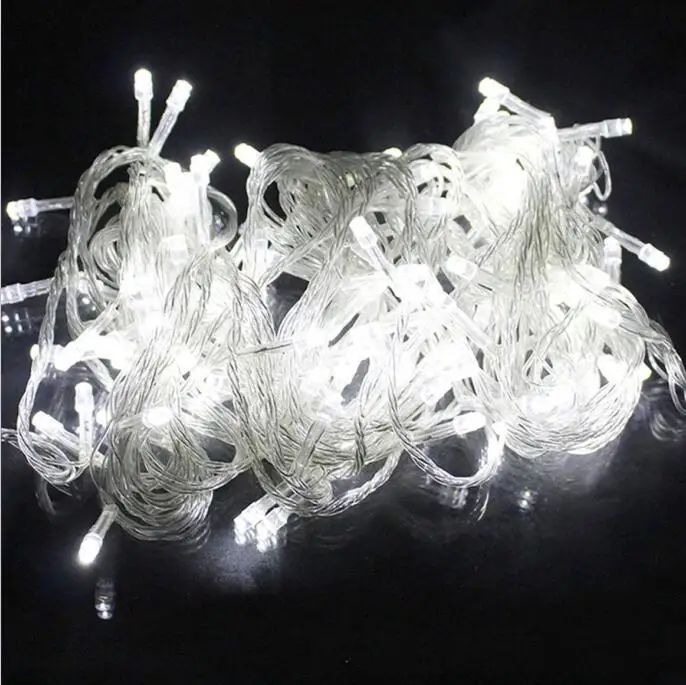 ZINUO 10M 20M 30M 50M 100M LED Fairy Lights AC110V 220V Garland Waterproof Christmas Lights Outdoor For Xmas Wedding Decoration - Испускаемый цвет: Белый